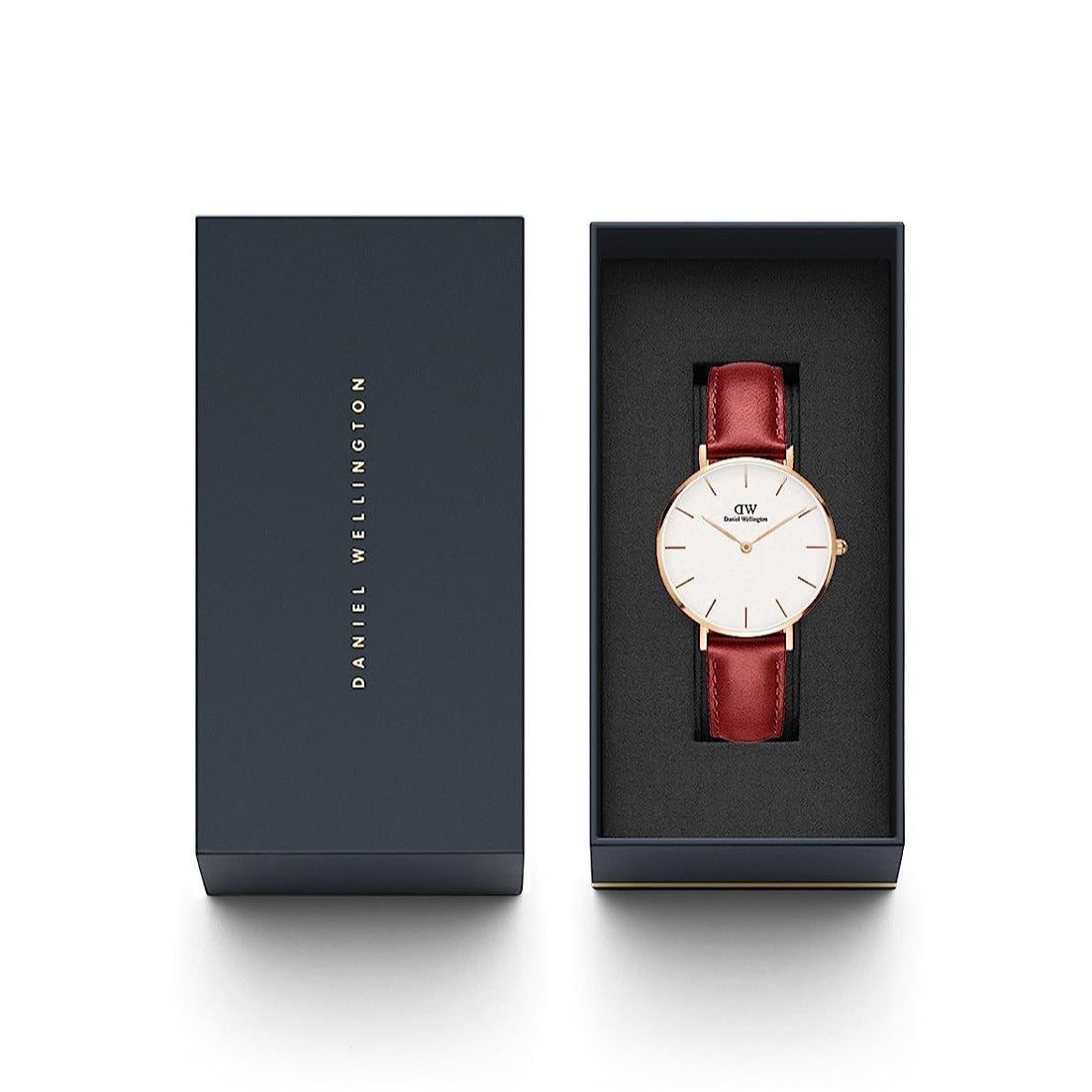 Daniel Wellington Classic Suffolk White Dial Brown Leather Strap Watch For Women - DW00100120