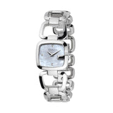 Gucci G Gucci Diamonds Mother of Pearl Dial Silver Steel Strap Watch For Women - YA125502