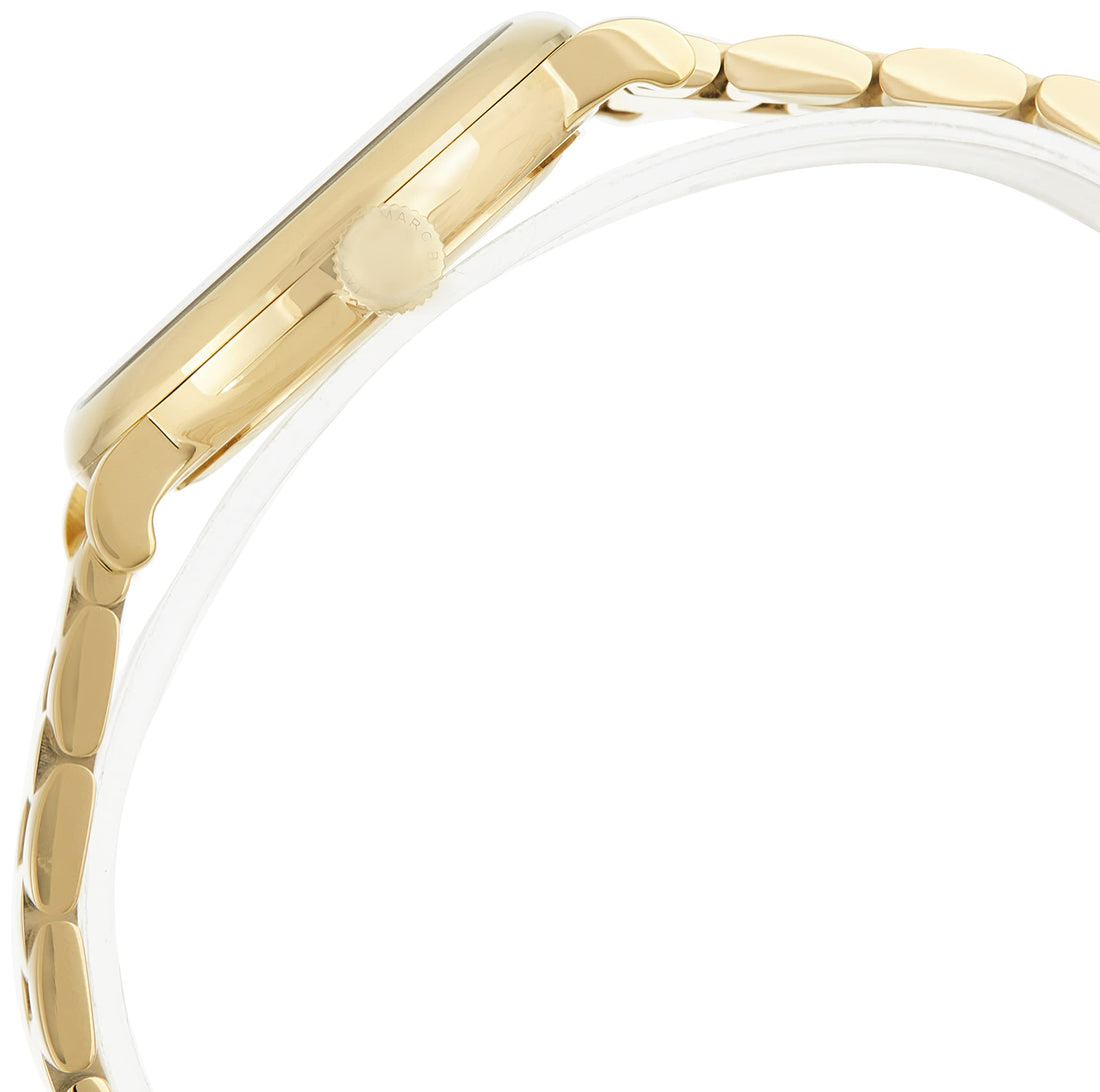 Marc Jacobs Baker Green Dial Gold Steel Strap Watch for Women - MBM3245