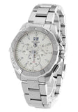 Tag Heuer Aquaracer White Dial Silver Steel Strap Watch for Men - CAY1111.BA0927