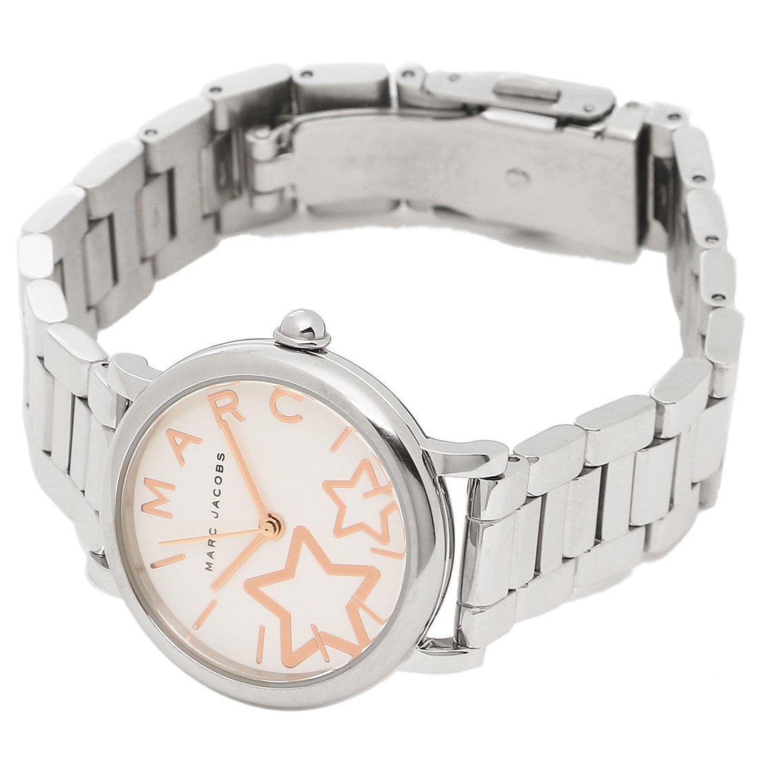 Marc Jacobs Classic White Dial Silver Steel Strap Watch for Women - MJ3591