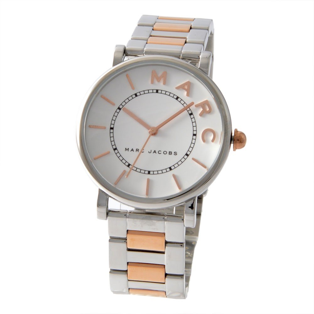 Marc Jacobs Roxy Silver Dial Two Tone Steel Strap Watch for Women - MJ3551