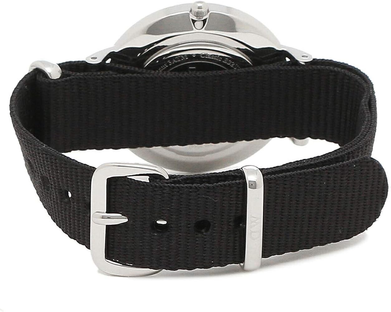 Daniel Wellington Classic Petite Cornwall White Dial Black NATO Strap Watch For Women - DW00100254