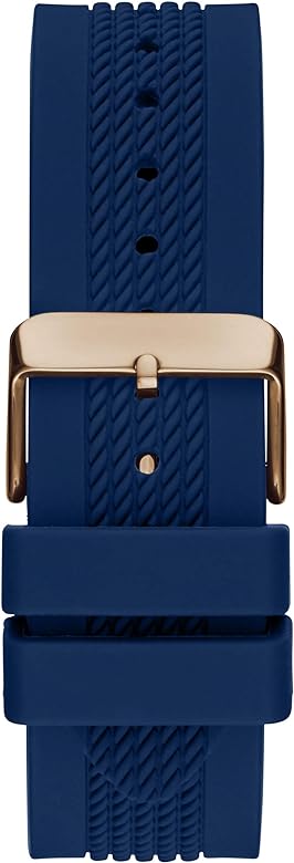 Guess Delta Blue Dial Blue Silicone Strap Watch for Men - GW0051G3