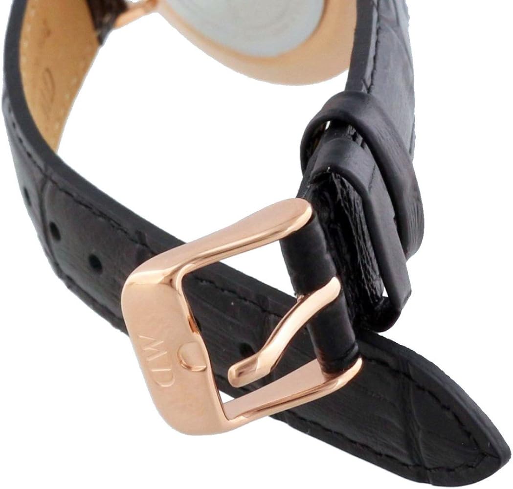 Daniel Wellington Classic Petite Reading Black Dial Black Leather Strap Watch For Women - DW00100167