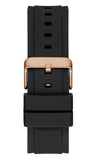 Guess Matrix Multifunction Black Dial Black Rubber Strap Watch For Men - GW0423G5