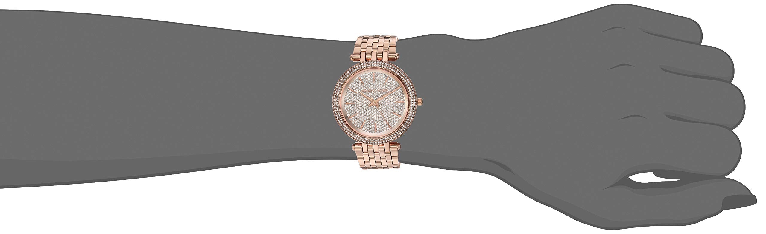 Michael Kors Darci Rose Gold Dial Rose Gold Steel Strap Watch for Women - MK3439