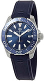 Tag Heuer Aquaracer Blue Dial Blue Rubber Strap Watch for Men - WAY111C.FT6155