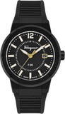 Salvatore Ferragamo F-80 Classic Black Dial Black Rubber Strap Watch for Men - SFHY01622