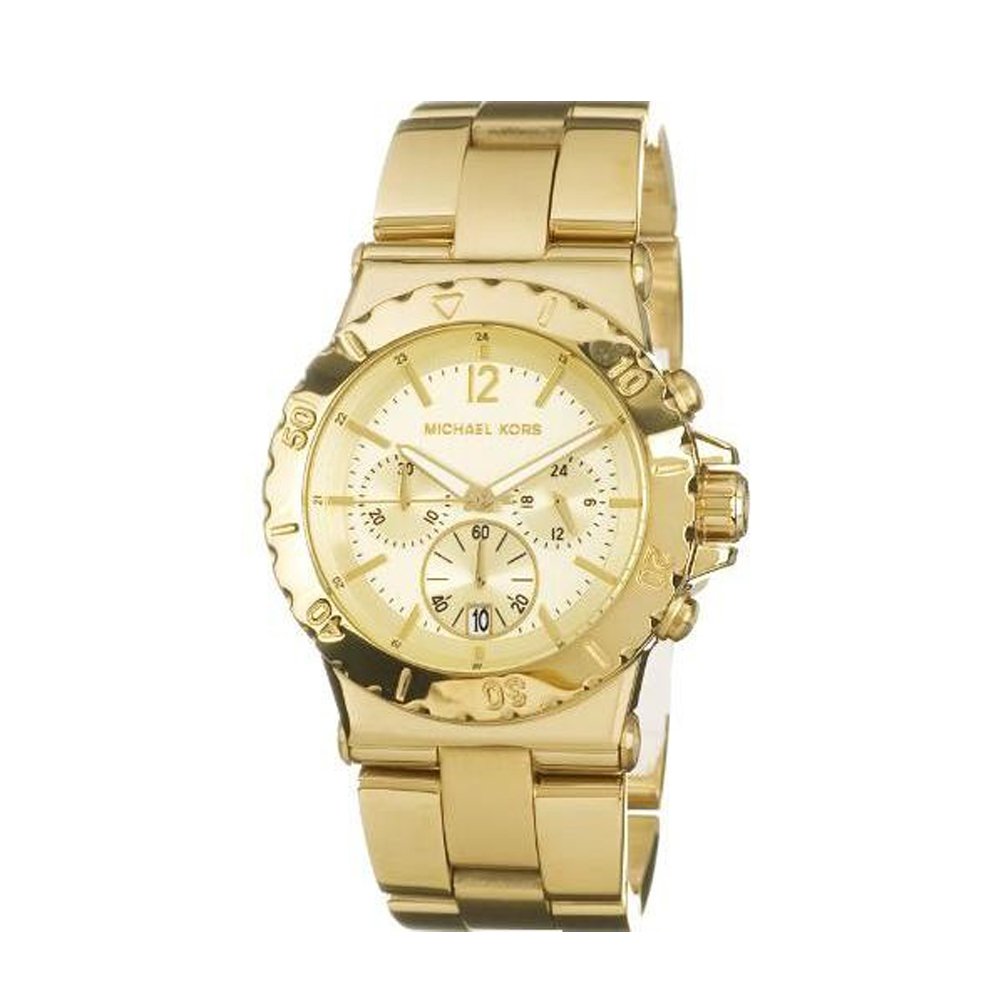 Michael Kors Dylan Gold Dial Gold Steel Strap Watch for Women - MK5313