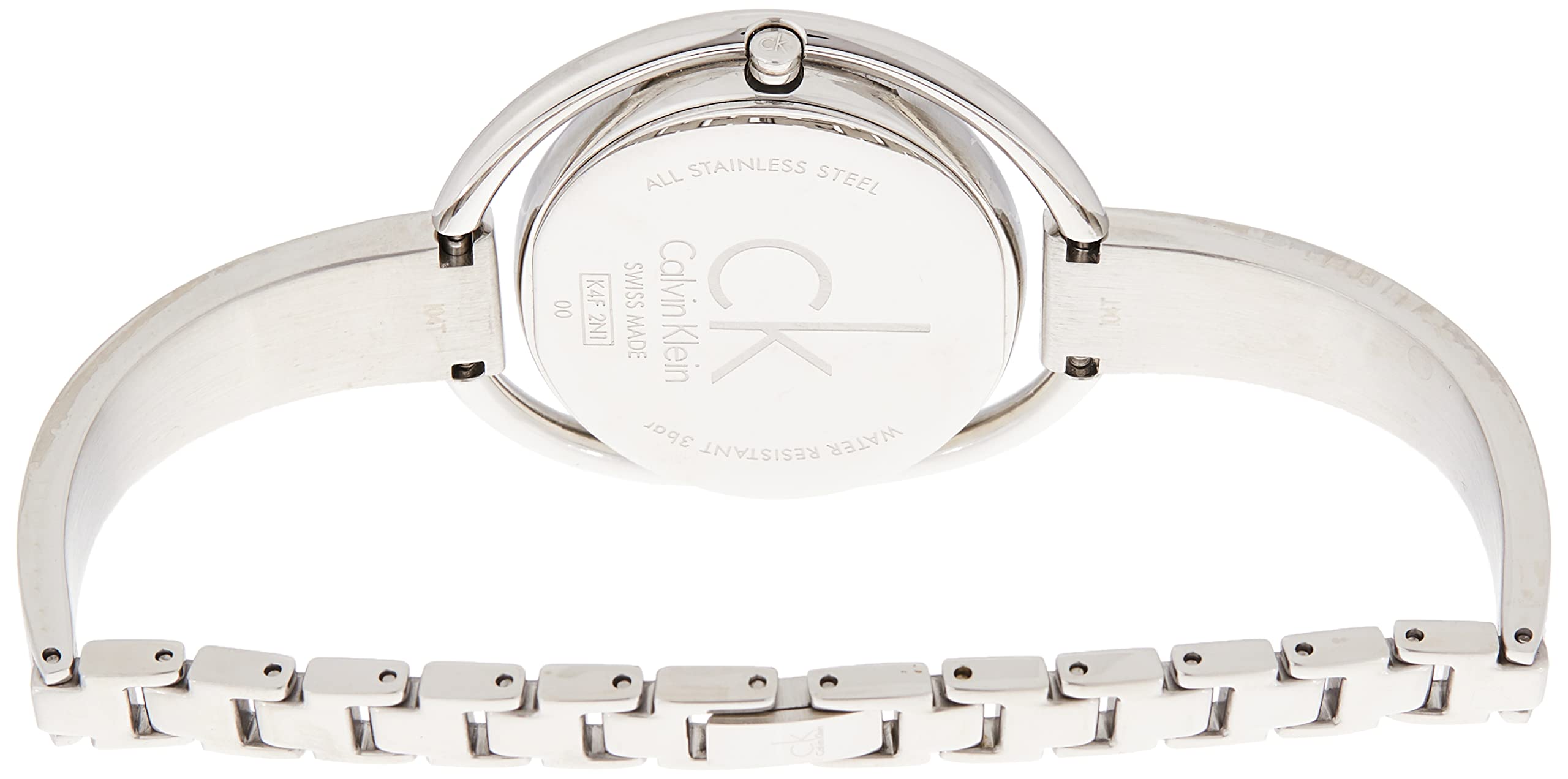Calvin Klein Impetuous Black Dial Silver Steel Strap Watch for Women - K4F2N111