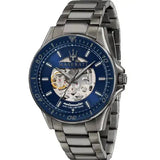 Maserati SFIDA Automatic Blue Dial Silver Steel Strap Watch For Men - R8823140001