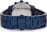 Guess Sunrise Multifunction Blue Dial Blue Steel Strap Watch for Women - W0448L10