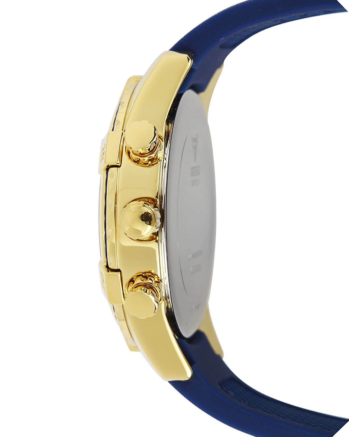 Guess Catalina Blue Gold Tone Blue Silicone Strap Watch For Women - W0562L2