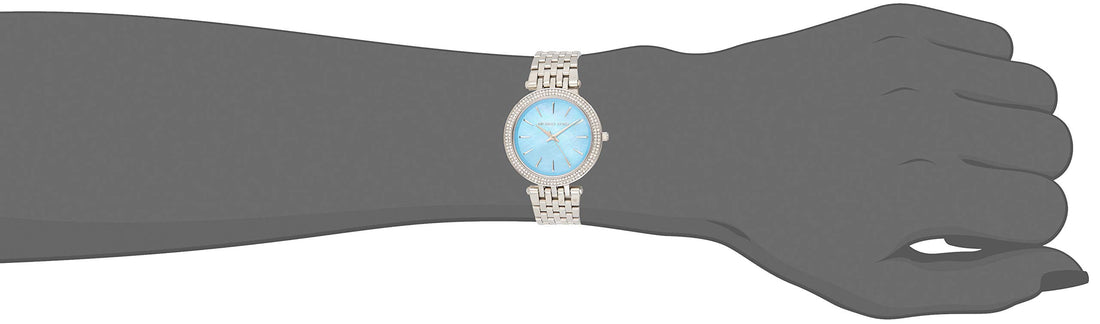 Michael Kors Darci Mother of Pearl Blue  Dial Silver Steel Strap Watch for Women - MK3515