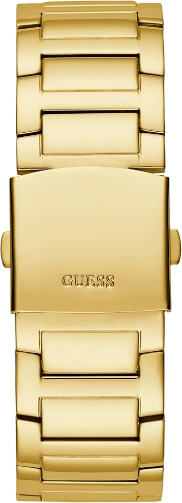 Guess Queen Quartz Gold Dial Gold Steel Strap Watch For Men - GW0497G2