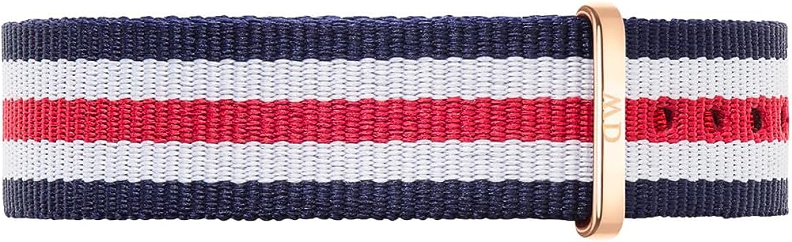 Daniel Wellington Classic Canterbury White Dial Two Tone NATO Strap Watch For Women - DW00100030