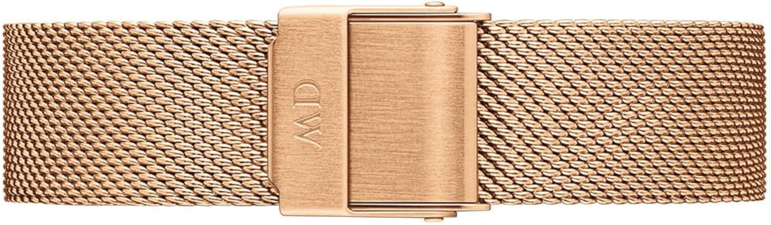 Daniel Wellington Petite Melrose White Dial Rose Gold Mesh Strap Watch For Women - DW00100305