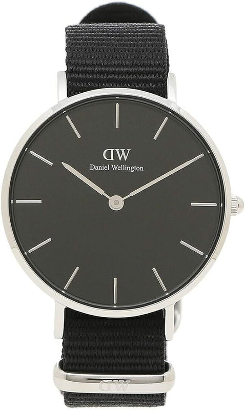 Daniel Wellington Classic Bayswater Black Dial Black NATO Strap Watch For Women - DW00100282