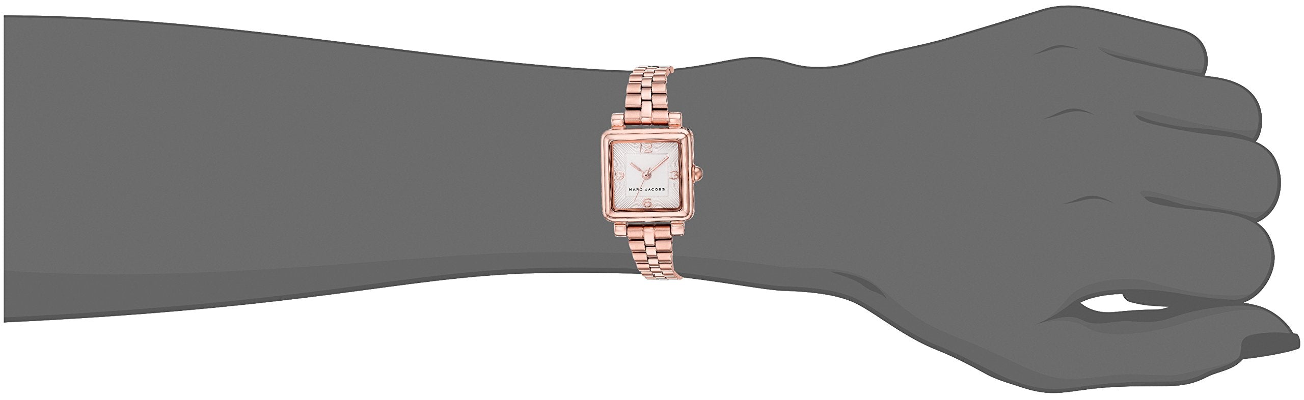 Marc Jacobs Vic Silver Dial Rose Gold Steel Strap Watch for Women - MJ3530