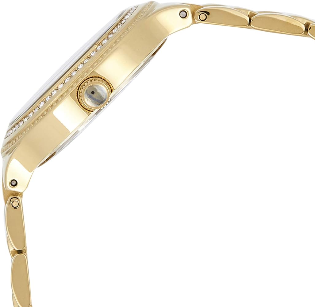 Guess Madison Diamonds Gold Dial Gold Steel Strap Watch for Women - W0637L2