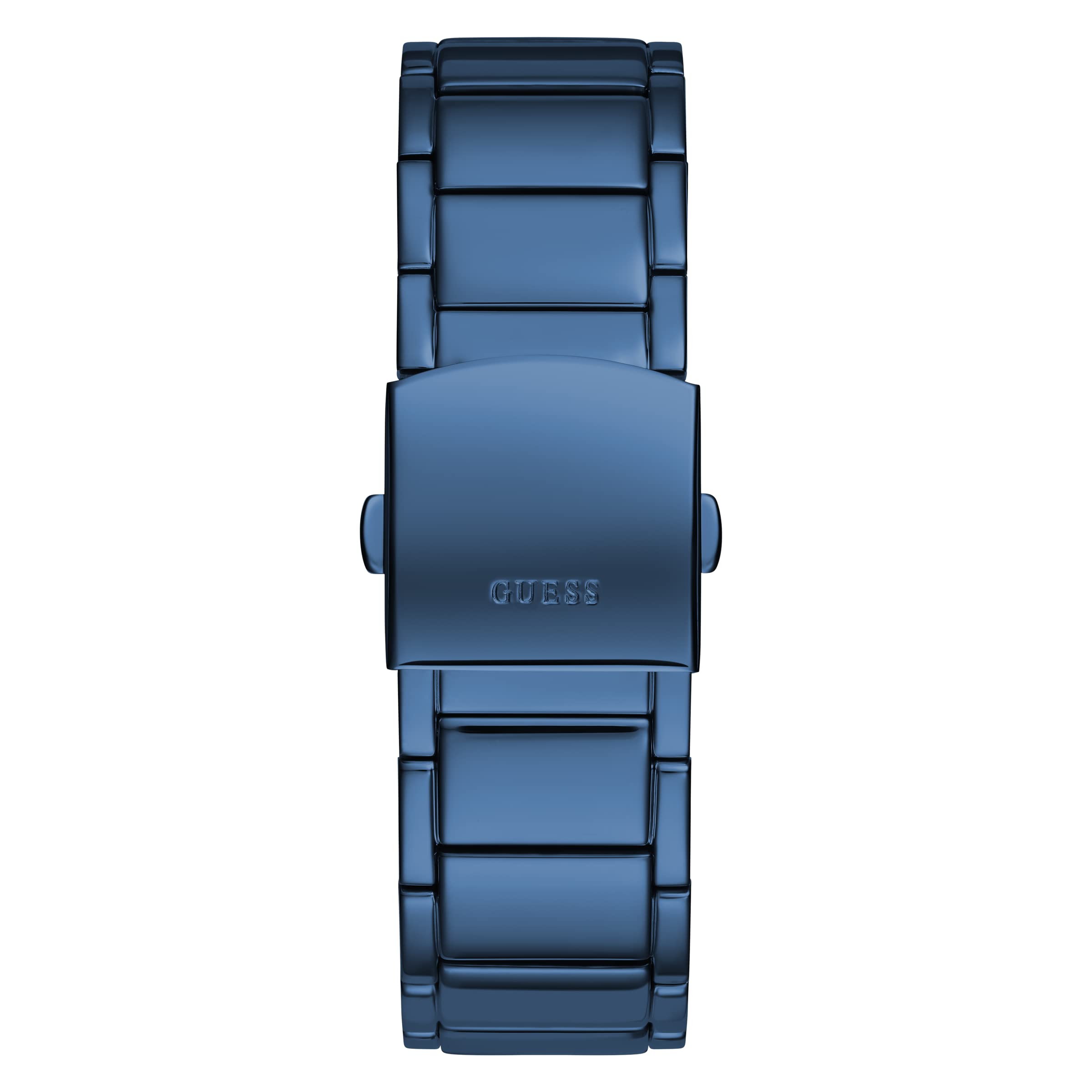 Guess Phoenix Blue Dial Blue Steel Strap Watch for Men  - GW0387G4