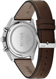 Hugo Boss Champion Grey Dial Brown Leather Strap Watch for Men - 1513815