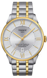 Tissot Chemin Des Tourelles Powermatic 80 Cosc Silver Dial Two Tone Steel Strap Watch For Men - T099.408.22.038.00