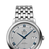 Omega De Ville Prestige Co-Axial Rhodium Silver Dial Silver Steel Strap Watch for Men - 424.10.40.20.02.001
