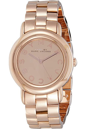 Marc Jacobs Marci Rose Gold Dial Rose Gold Steel Strap Watch for Women - MBM3175
