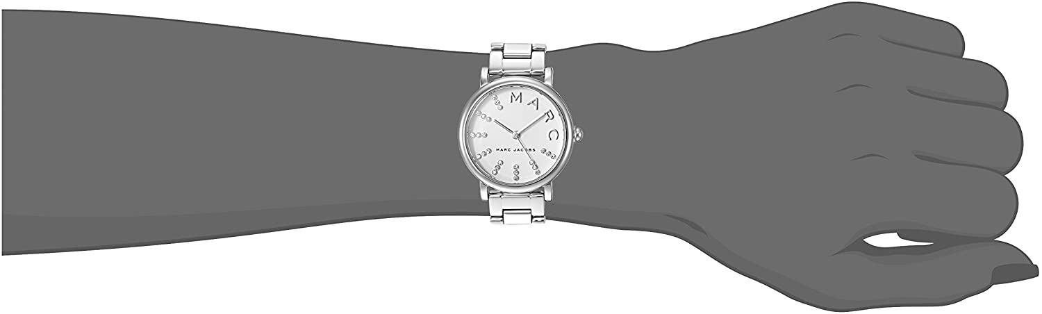 Marc Jacobs Roxy White Dial Silver Steel Strap Watch for Women - MJ3568