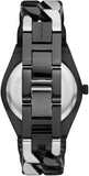 Michael Kors Lennox Analogue Black Dial Two Tone Steel Strap Watch for Women - MK7502