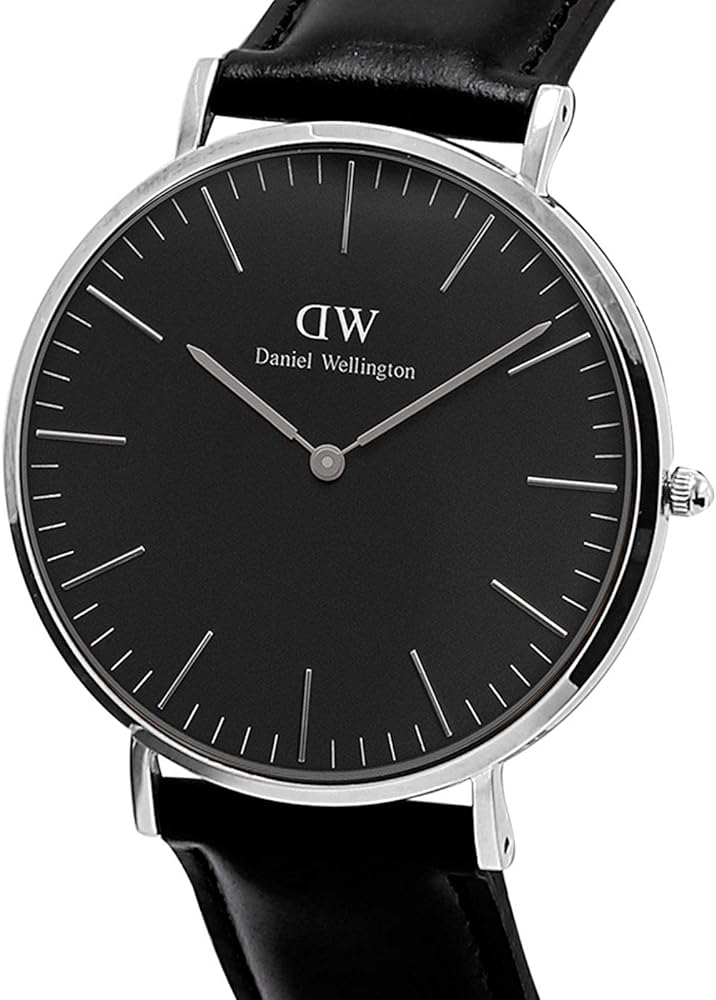 Daniel Wellington Classic Petite Reading Black Dial Black Leather Strap Watch For Women - DW00100235