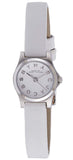 Marc Jacobs Henry Dinky White Dial White Leather Strap Watch for Women - MBM1234