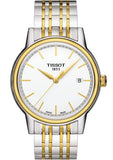 Tissot T Classic Carson Quartz White Dial Two Tone Steel Strap Watch for Men - T085.410.22.011.00
