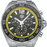 Tag Heuer Formula 1 Chronograph Black Dial Silver Steel Strap Watch for Men- CAZ101AC.BA0842