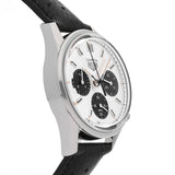 Tag Heuer Carrera Chronograph 60th Anniversary Silver Dial Black Leather Strap Watch for Men - CBK221H.FC8317