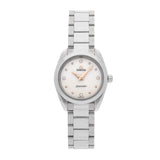 Omega Seamaster Aqua Terra Quartz Diamond Silver Dial Silver Steel Strap Watch for Women - 220.10.28.60.54.001
