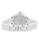 Chanel J12 Diamonds Quartz Ceramic White Dial White Steel Strap Watch for Women - J12 H2422