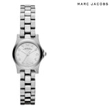Marc Jacobs Henry Dinky Silver Dial Silver Steel Strap Watch for Women - MBM3198