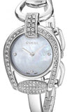 Gucci Horsebit Collection Diamonds Mother of Pearl Dial Silver Steel Strap Watch For Women - YA139505