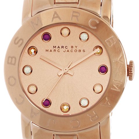 Marc Jacobs Amy Dexter Rose Gold Dial Rose Gold Steel Strap Watch for Women - MBM3216