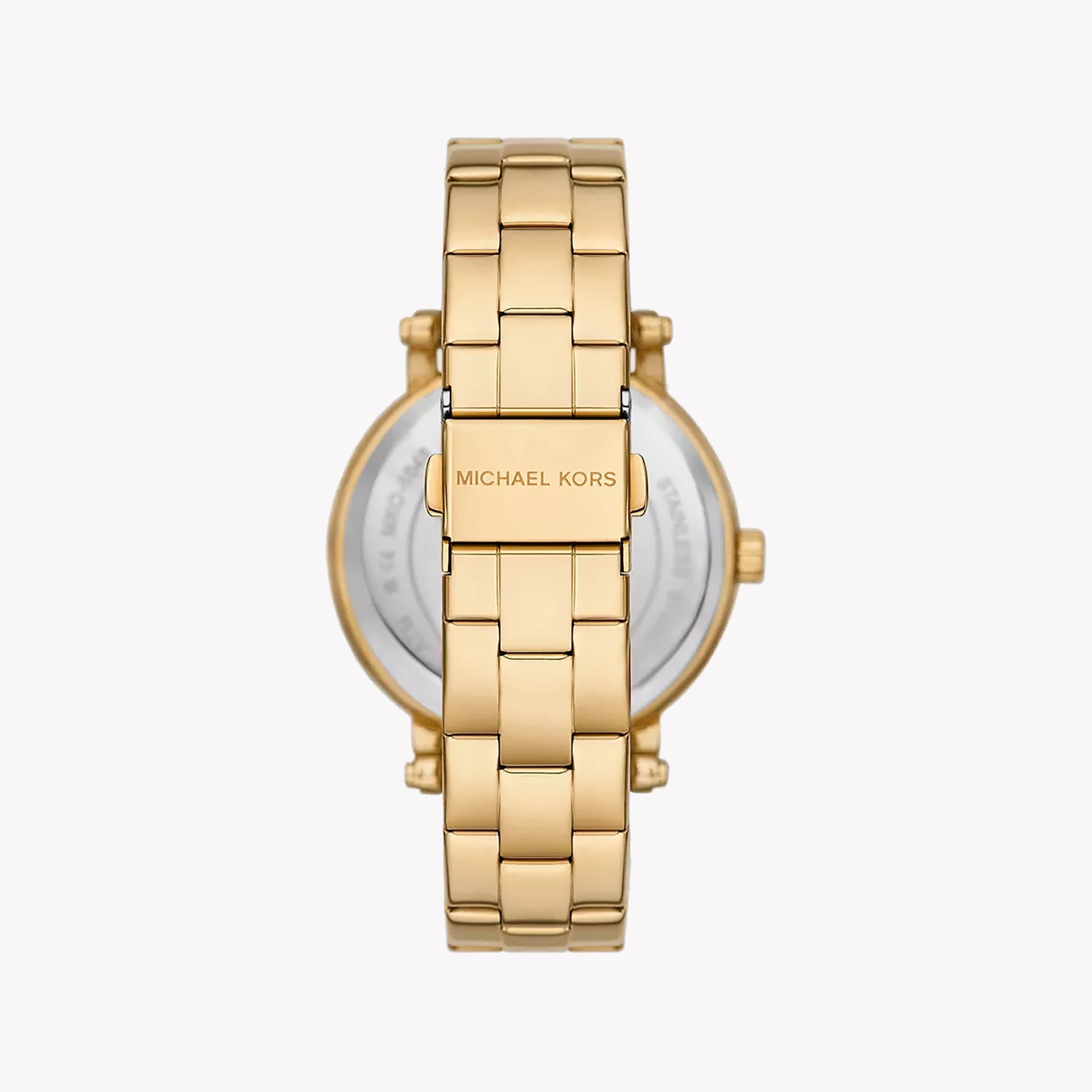 Michael Kors Quartz Blue Dial Gold Steel Strap Watch for Men - MKO1048