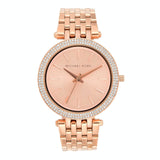 Michael Kors Darci Rose Gold Dial with Diamonds Rose Gold Stainless Steel Strap Watch for Women - MK3192