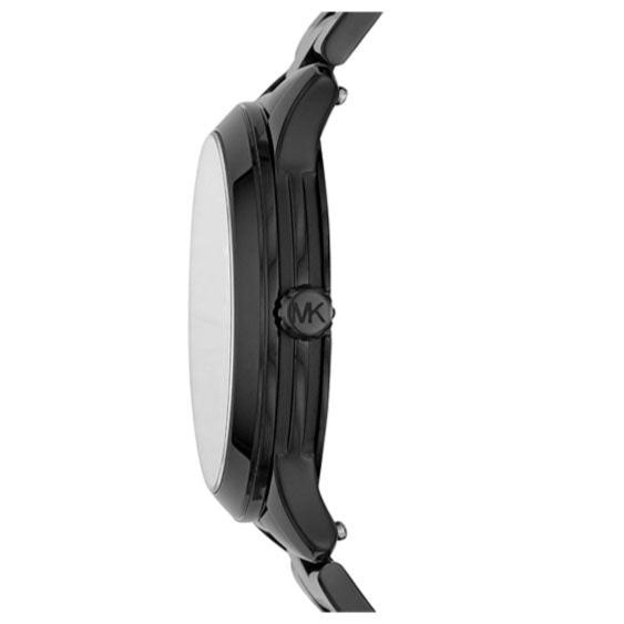 Michael Kors Runway Quartz Black Dial Black Steel Strap Watch For Women - MK6683