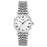 Tissot T Classic Everytime Small White Dial Silver Mesh Bracelet Watch For Women - T109.210.11.033.00