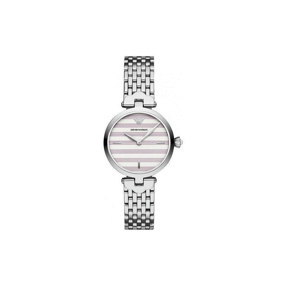 Emporio Armani Arianna Analog White Dial Silver Steel Strap Watch For Women - AR11195