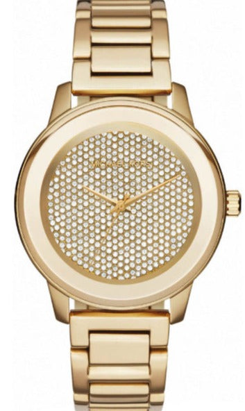 Michael Kors Kinley Gold Dial Gold Steel Strap Watch for Women - MK6209