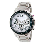 Marc Jacobs Rock Chronograph Silver Dial Silver Steel Strap Watch for Men - MBM5029