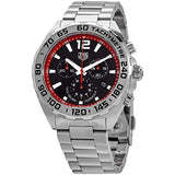 Tag Heuer Formula 1 Chronograph Black Dial Silver Steel Strap Watch for Men - CAZ101Y.BA0842
